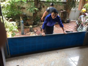 Lắp đặt cửa chống ngập nước cho nhà cô Nguyệt - Miếu Hai Xã và anh Tùng - Nam Pháp 1